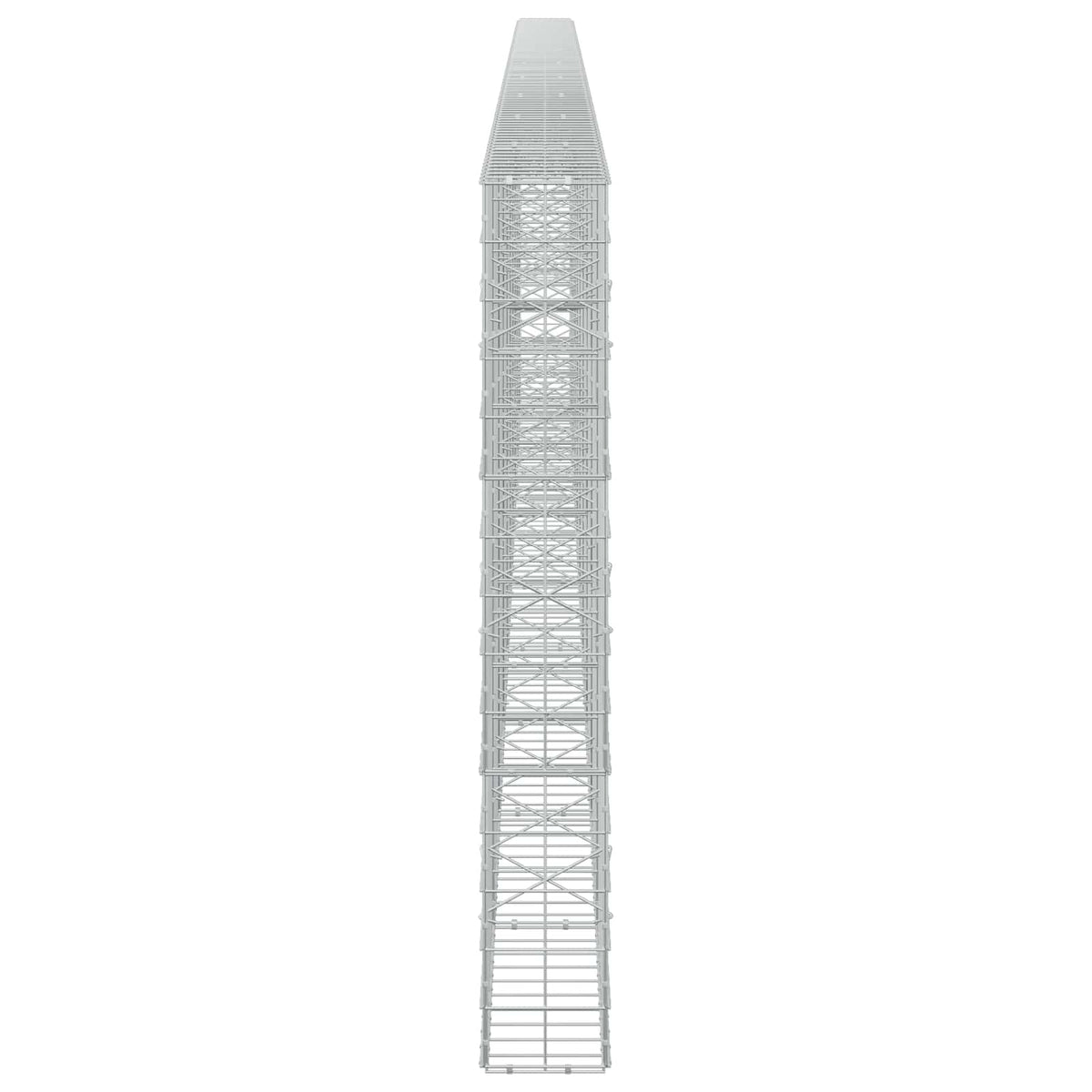 Gabion s žicom debljine 3,5 mm i mrežom 10x10 cm 950x20x150 cm