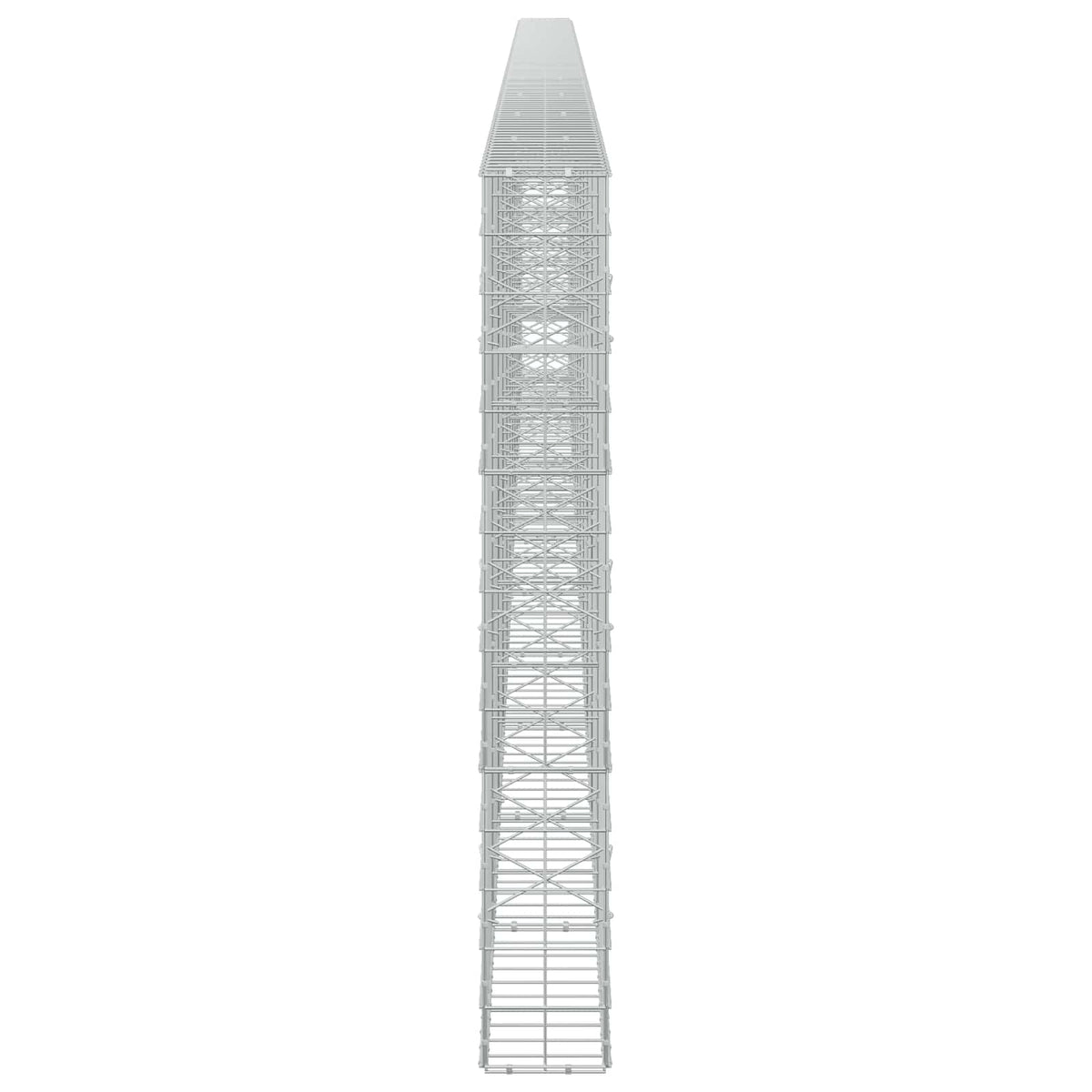 Gabion s žicom debljine 3,5 mm i mrežom 10x10 cm 1050x20x150 cm