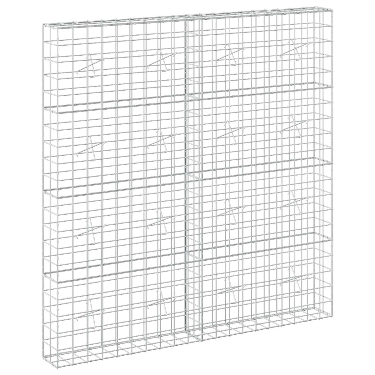 Gabion s žicom debljine 3,5 mm i mrežom 10x10 cm 200x20x200 cm