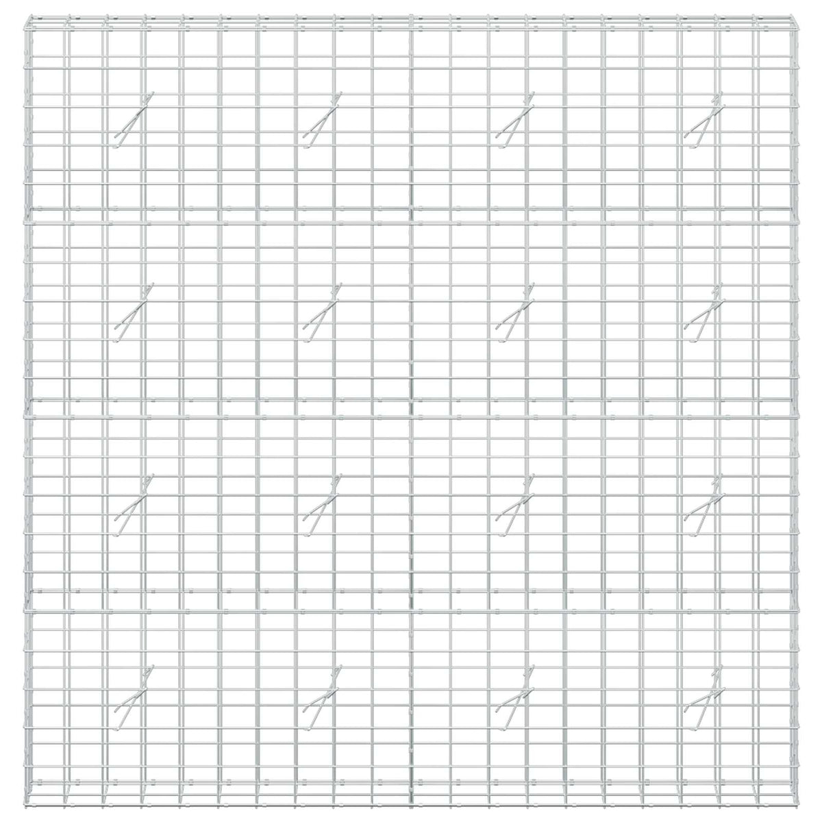 Gabion s žicom debljine 3,5 mm i mrežom 10x10 cm 200x20x200 cm