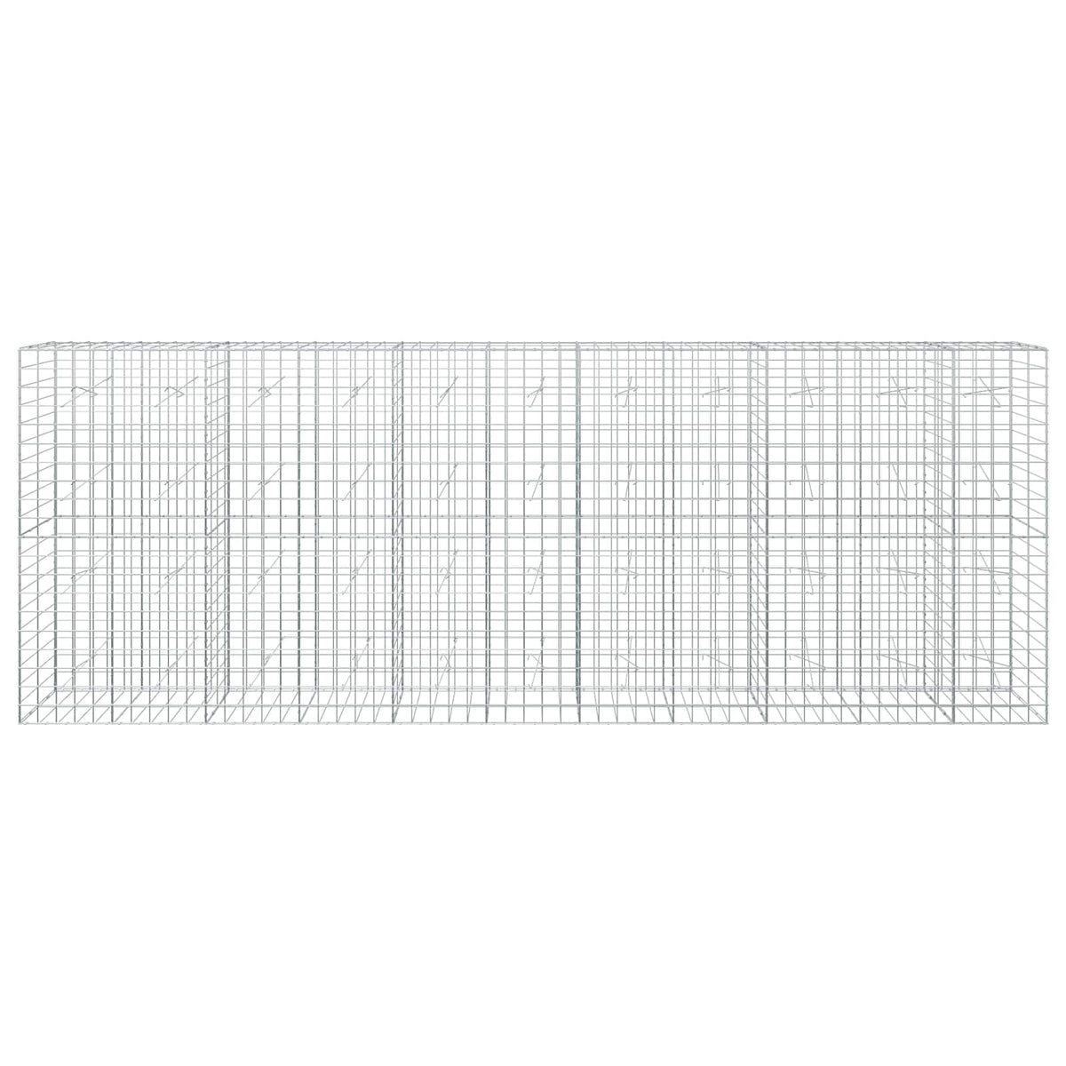 Gabion s žicom debljine 3,5 mm i mrežom 10x10 cm 550x20x200 cm