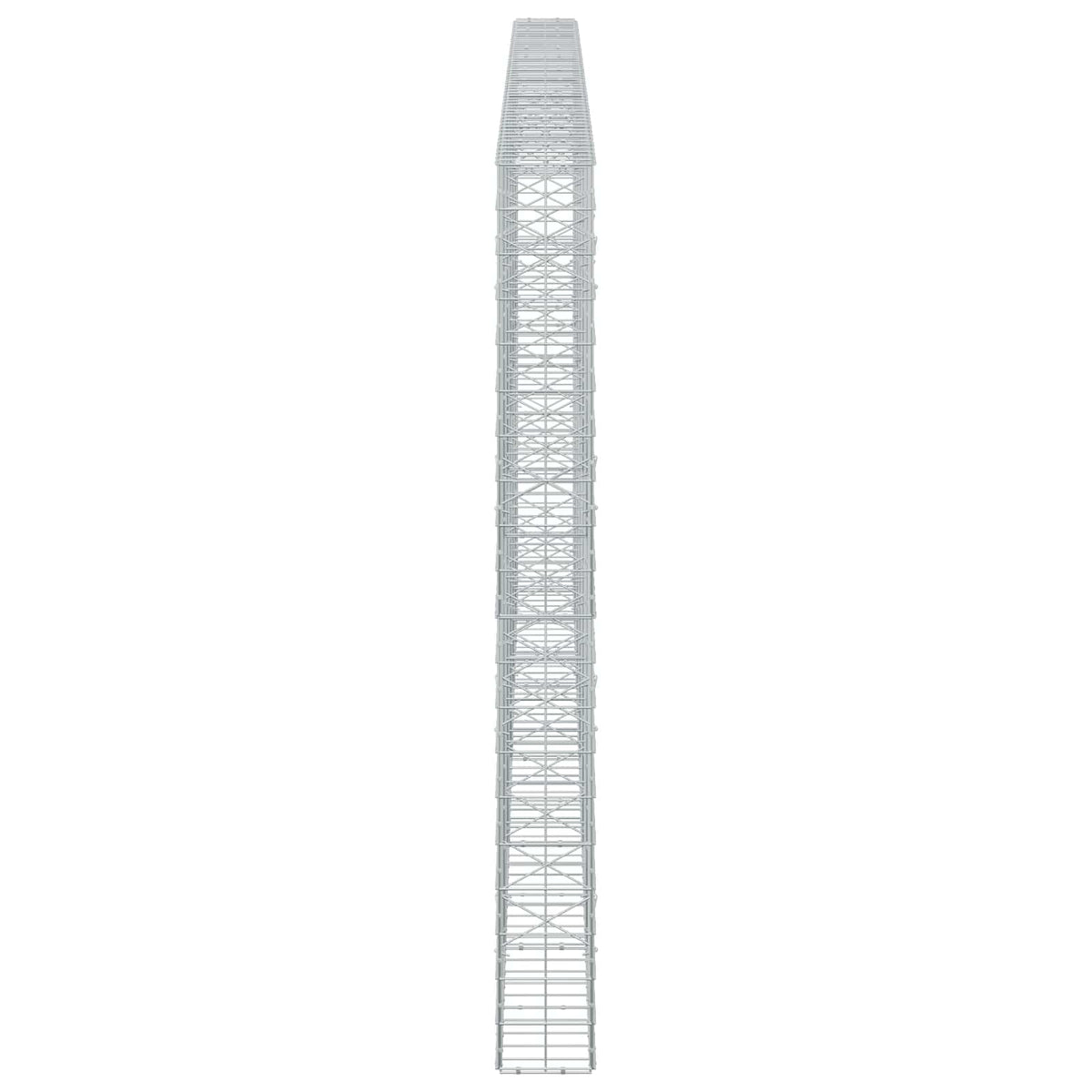 Gabion s žicom debljine 3,5 mm i mrežom 10x10 cm 550x20x200 cm