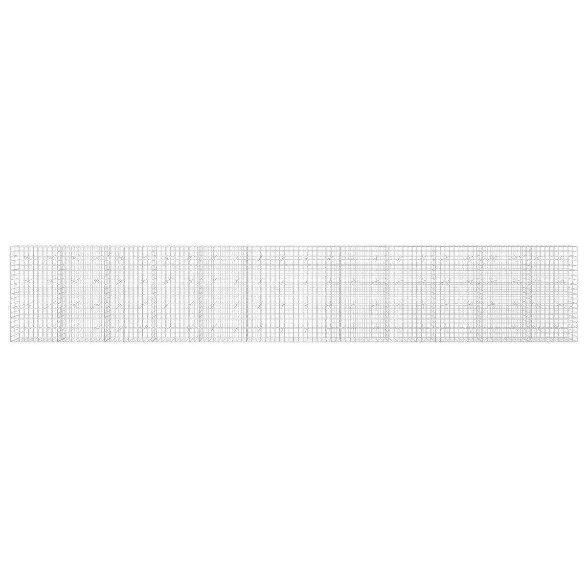 Gabion s žicom debljine 3,5 mm i mrežom 10x10 cm 1200x20x200 cm