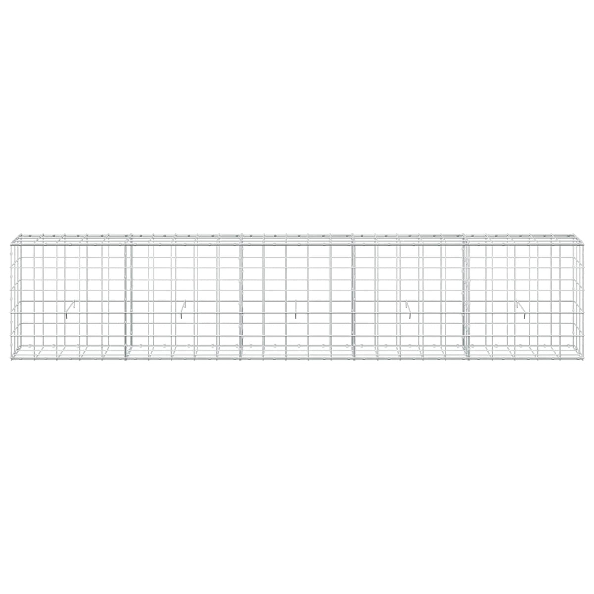 Gabion s žicom debljine 3,5 mm i mrežom 10x10 cm 250x30x50 cm