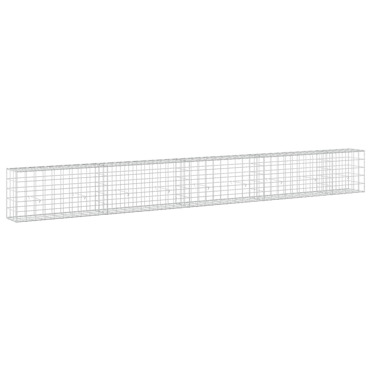 Gabion s žicom debljine 3,5 mm i mrežom 10x10 cm 450x30x50 cm