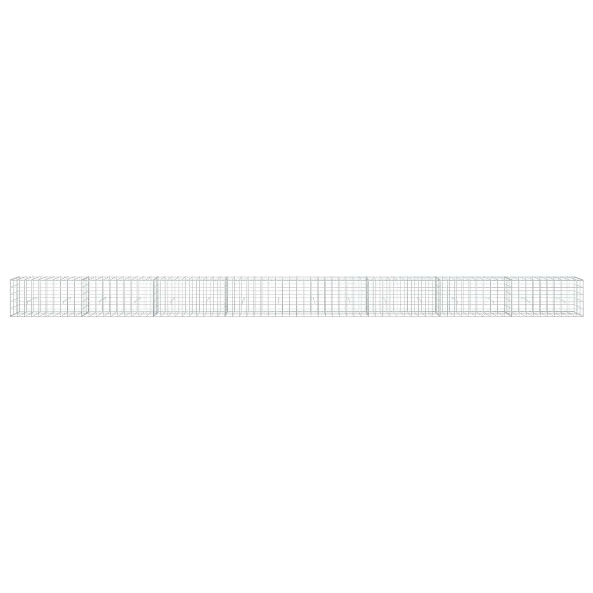 Gabion s žicom debljine 3,5 mm i mrežom 10x10 cm 800x30x50 cm