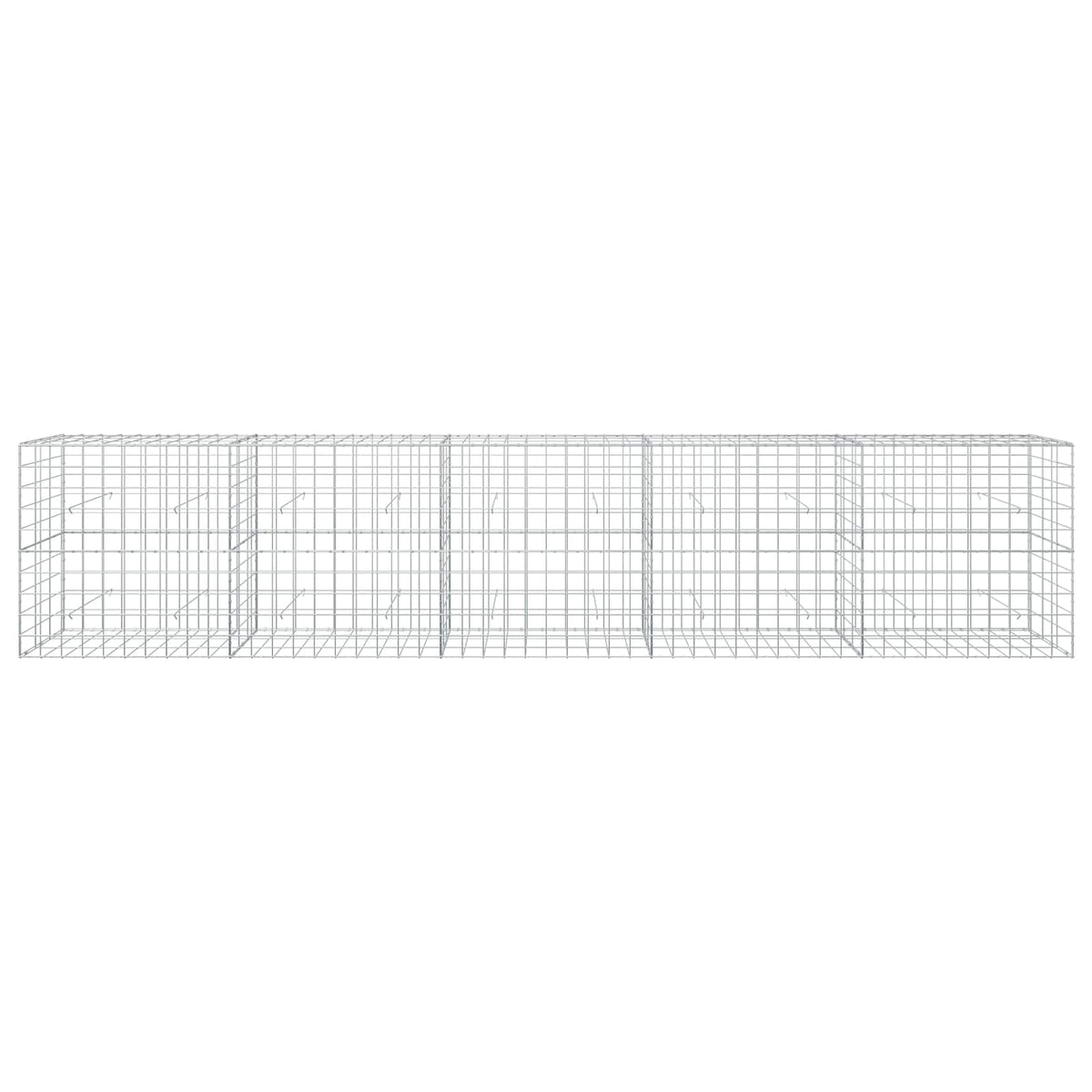 Gabion s žicom debljine 3,5 mm i mrežom 10x10 cm 500x30x100 cm