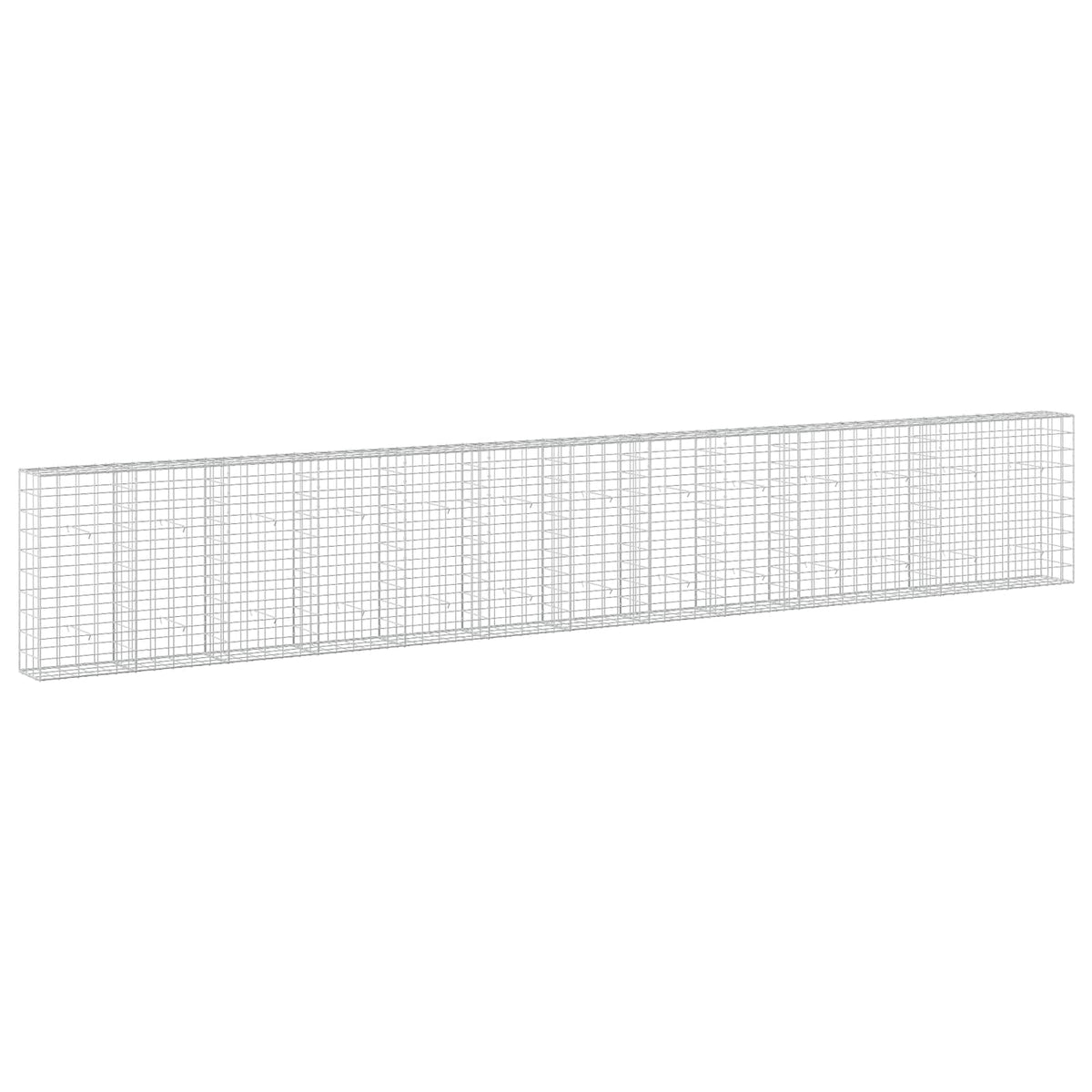 Gabion s žicom debljine 3,5 mm i mrežom 10x10 cm 650x30x100 cm