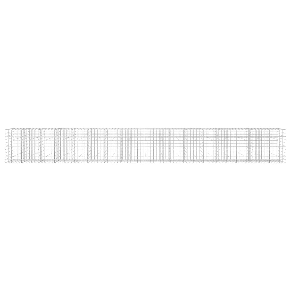 Gabion s žicom debljine 3,5 mm i mrežom 10x10 cm 850x30x100 cm