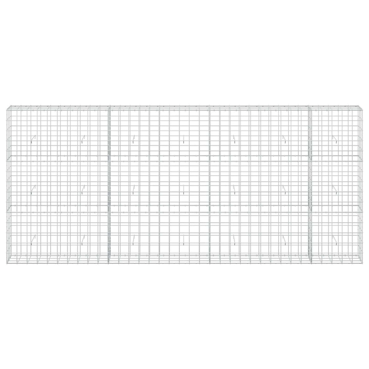 Gabion s žicom debljine 3,5 mm i mrežom 10x10 cm 350x30x150 cm