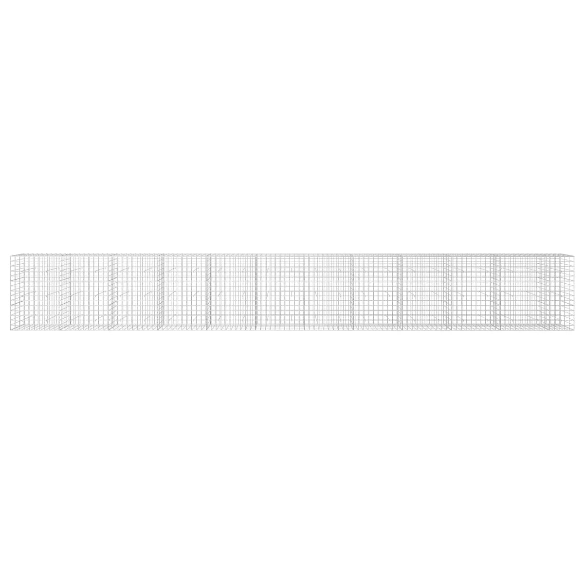 Gabion s žicom debljine 3,5 mm i mrežom 10x10 cm 1150x30x150 cm