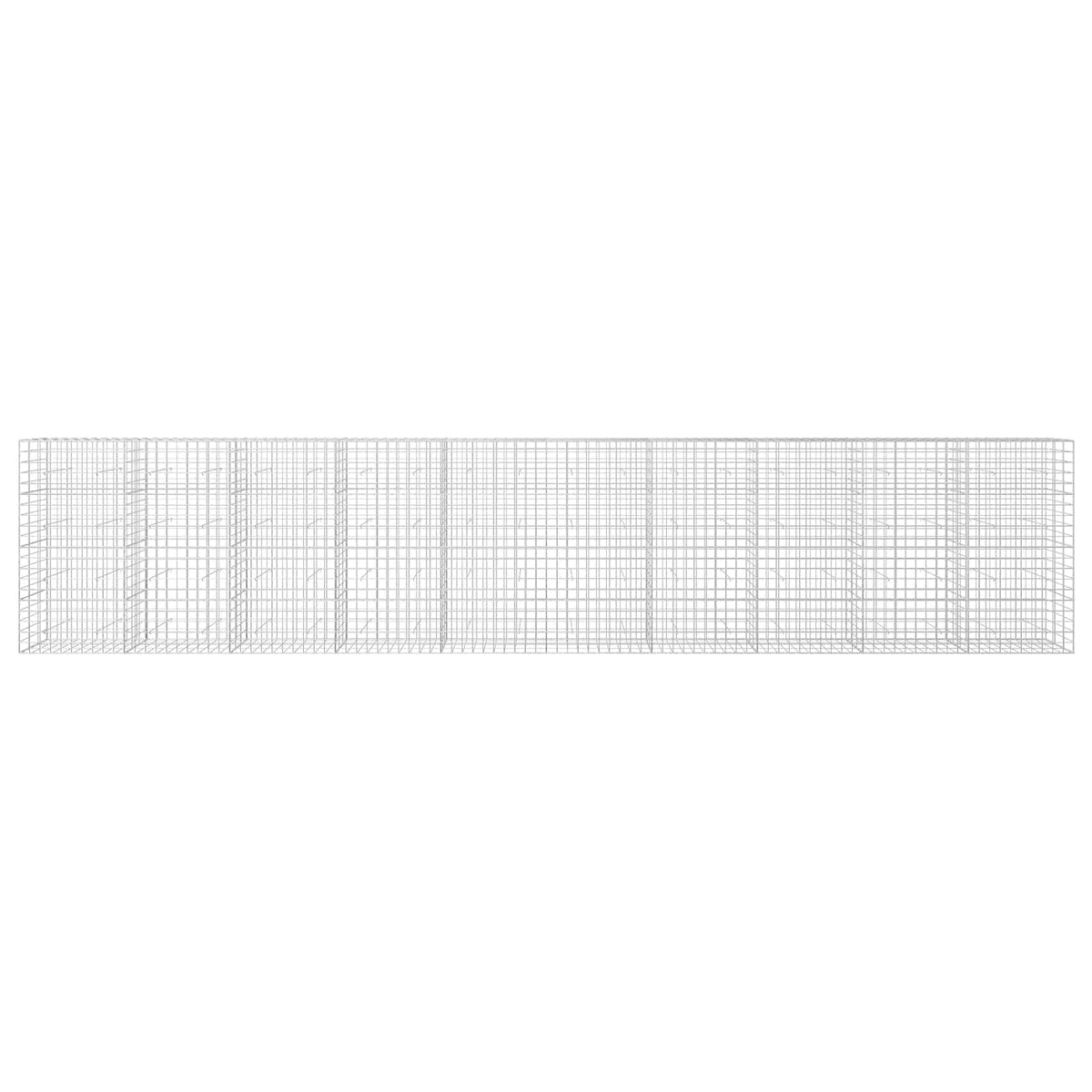 Gabion s žicom debljine 3,5 mm i mrežom 10x10 cm 1000x30x200 cm