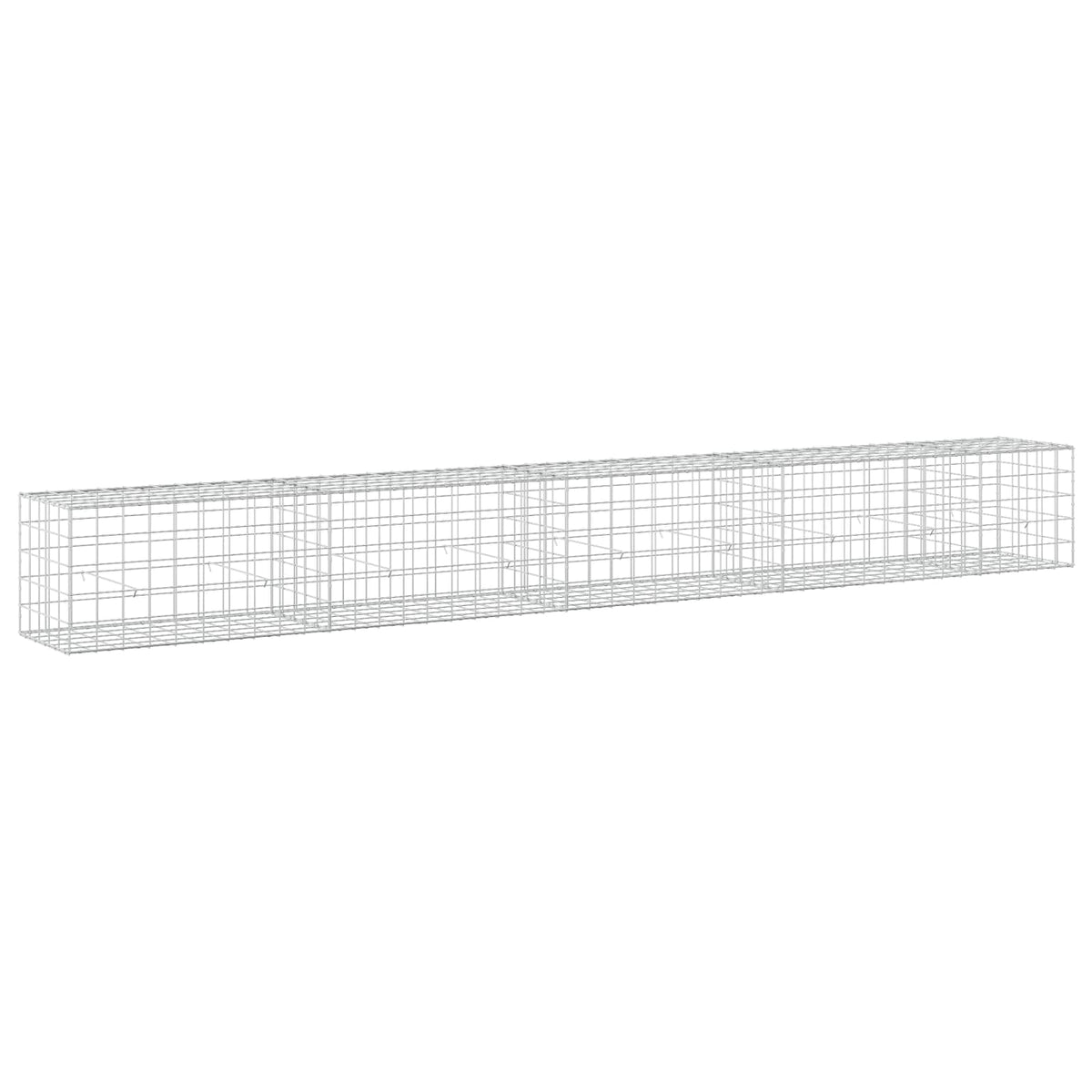 Gabion s žicom debljine 3,5 mm i mrežom 10x10 cm 450x50x50 cm