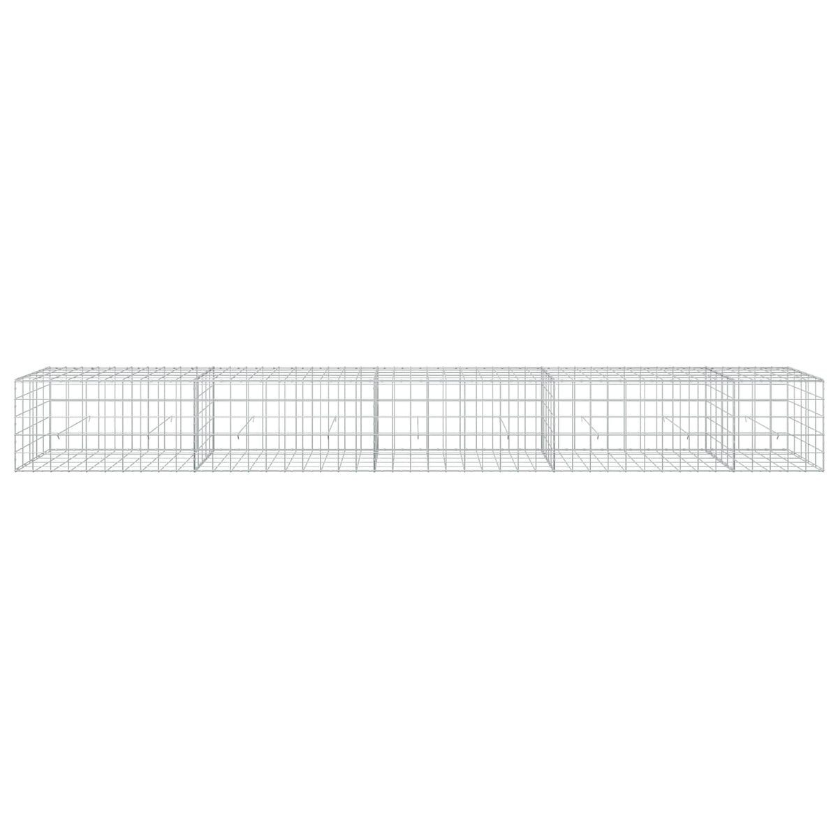 Gabion s žicom debljine 3,5 mm i mrežom 10x10 cm 450x50x50 cm