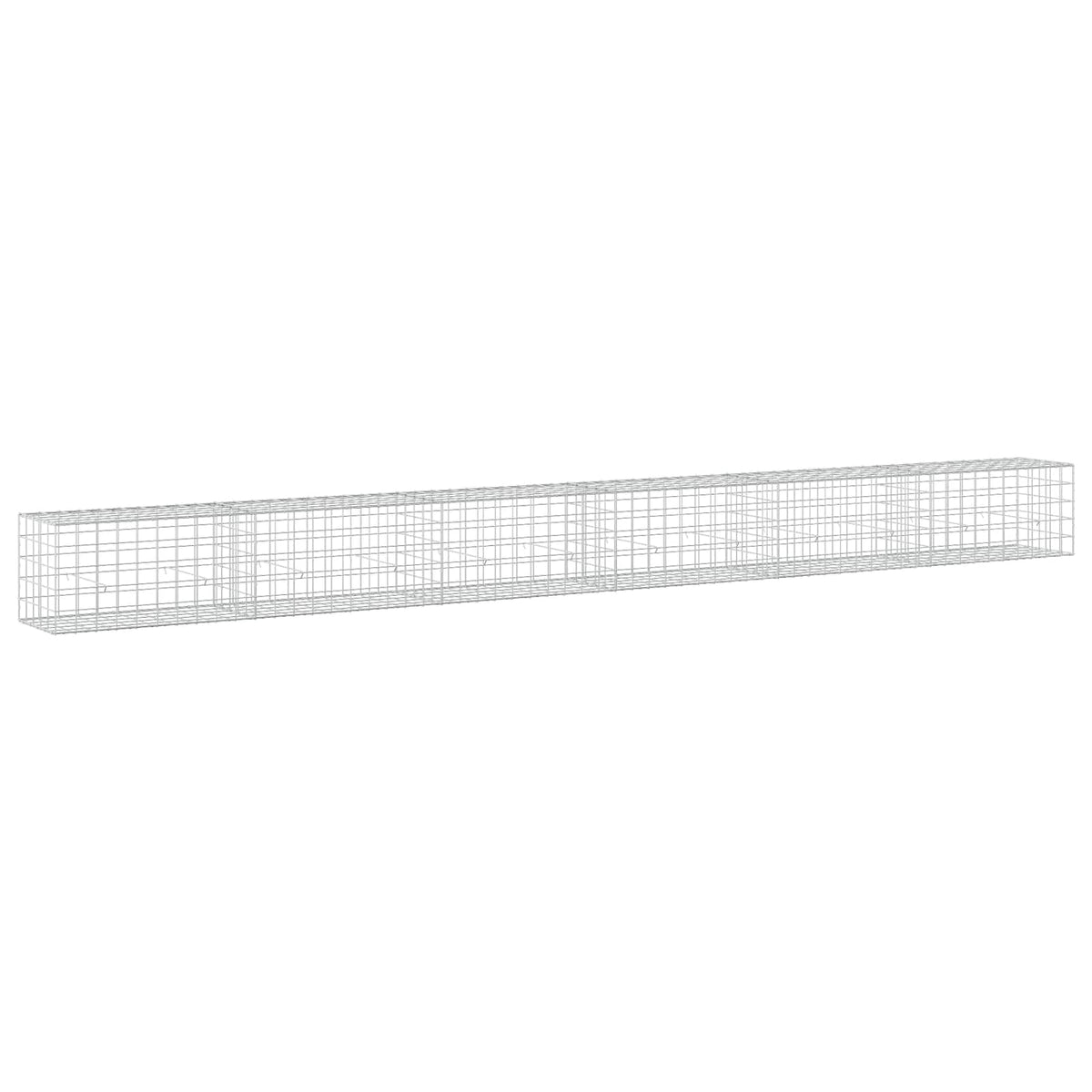 Gabion s žicom debljine 3,5 mm i mrežom 10x10 cm 600x50x50 cm