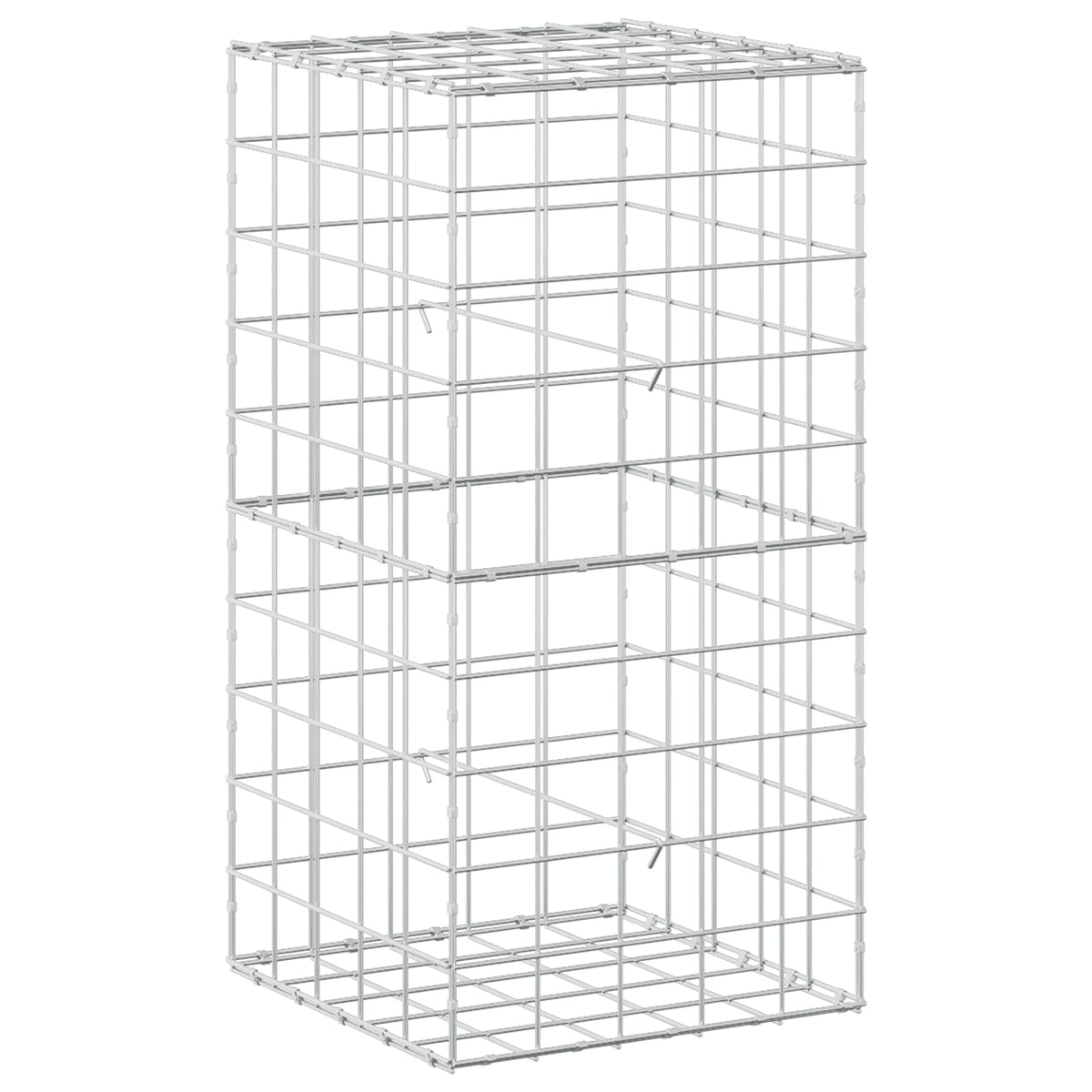 Gabion s žicom debljine 3,5 mm i mrežom 10x10 cm 50x50x100 cm