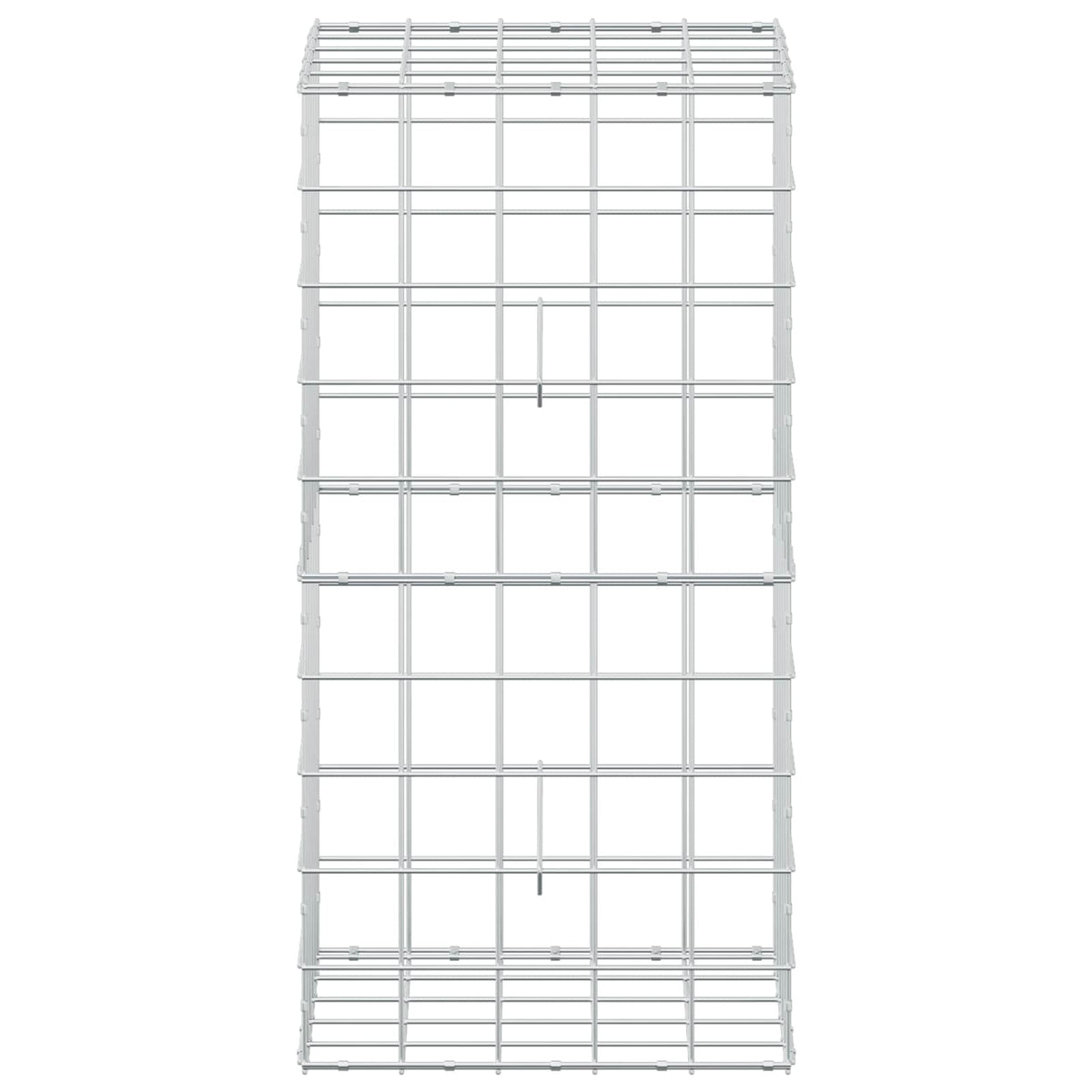 Gabion s žicom debljine 3,5 mm i mrežom 10x10 cm 50x50x100 cm