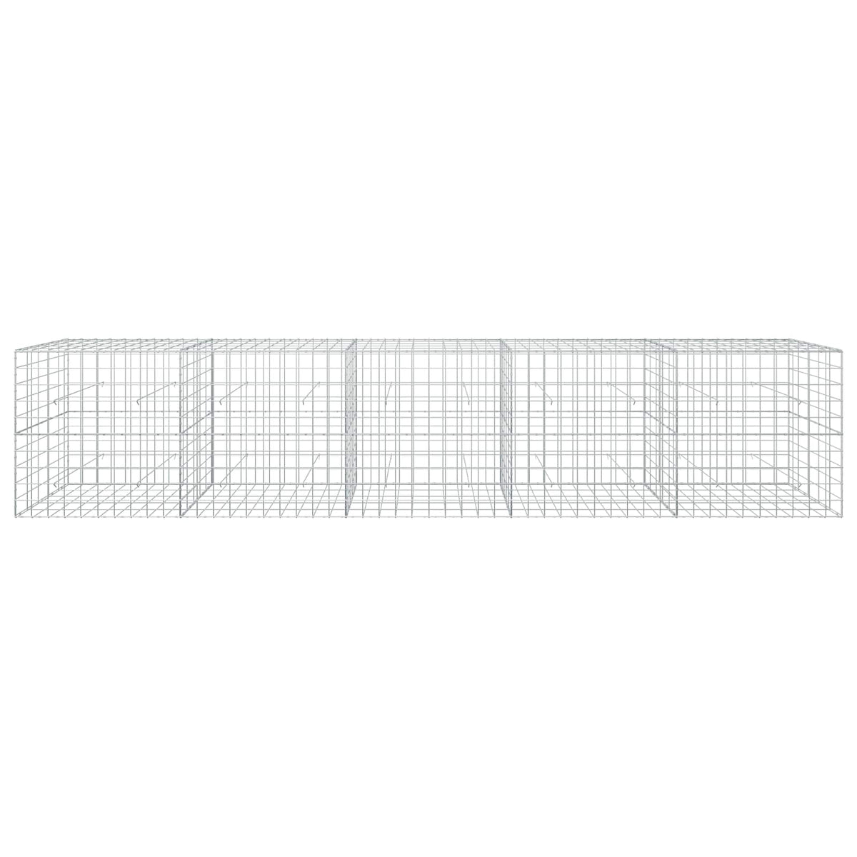 Gabion s žicom debljine 3,5 mm i mrežom 10x10 cm 500x50x100 cm