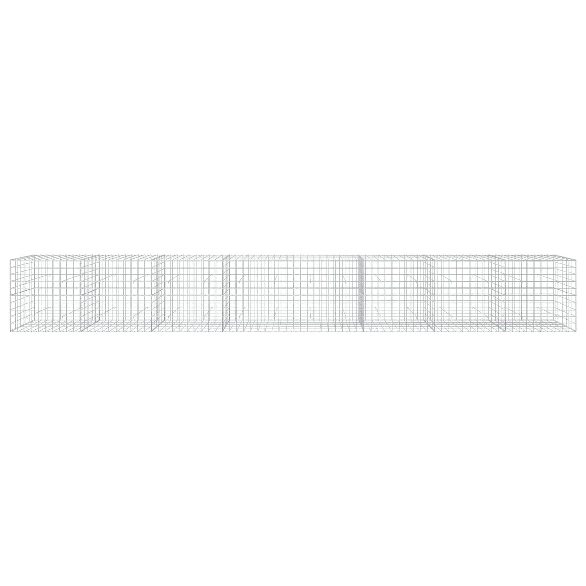 Gabion s žicom debljine 3,5 mm i mrežom 10x10 cm 800x50x100 cm