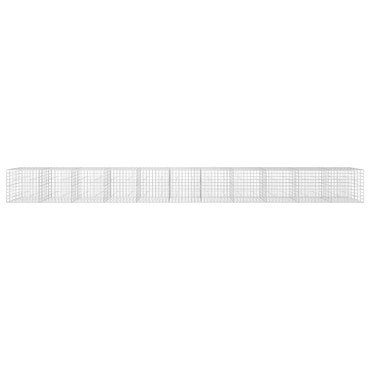Gabion s žicom debljine 3,5 mm i mrežom 10x10 cm 1100x50x100 cm