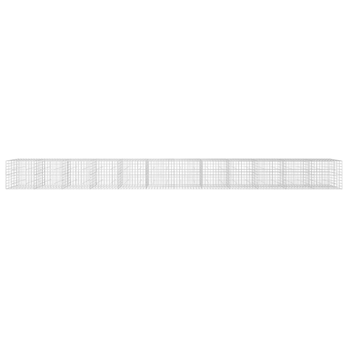 Gabion s žicom debljine 3,5 mm i mrežom 10x10 cm 1200x50x100 cm