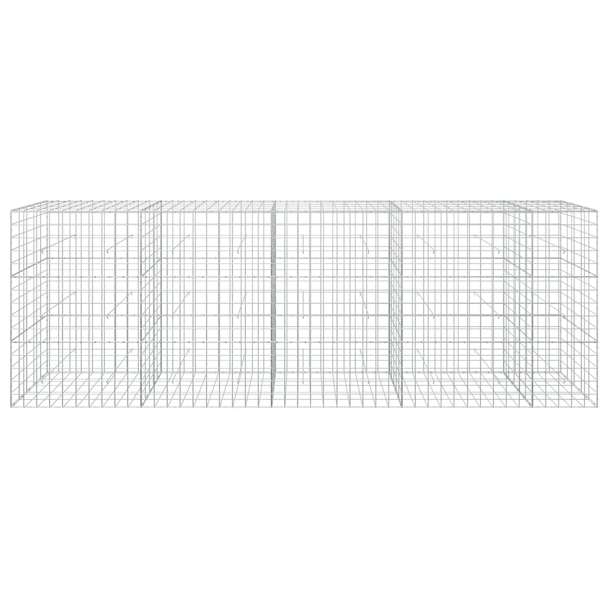 Gabion s žicom debljine 3,5 mm i mrežom 10x10 cm 450x50x150 cm