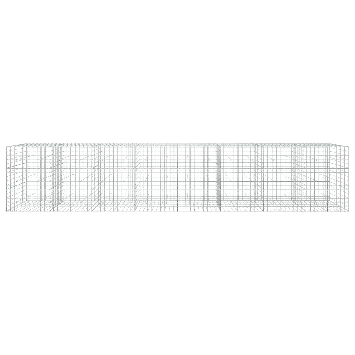 Gabion s žicom debljine 3,5 mm i mrežom 10x10 cm 800x50x150 cm