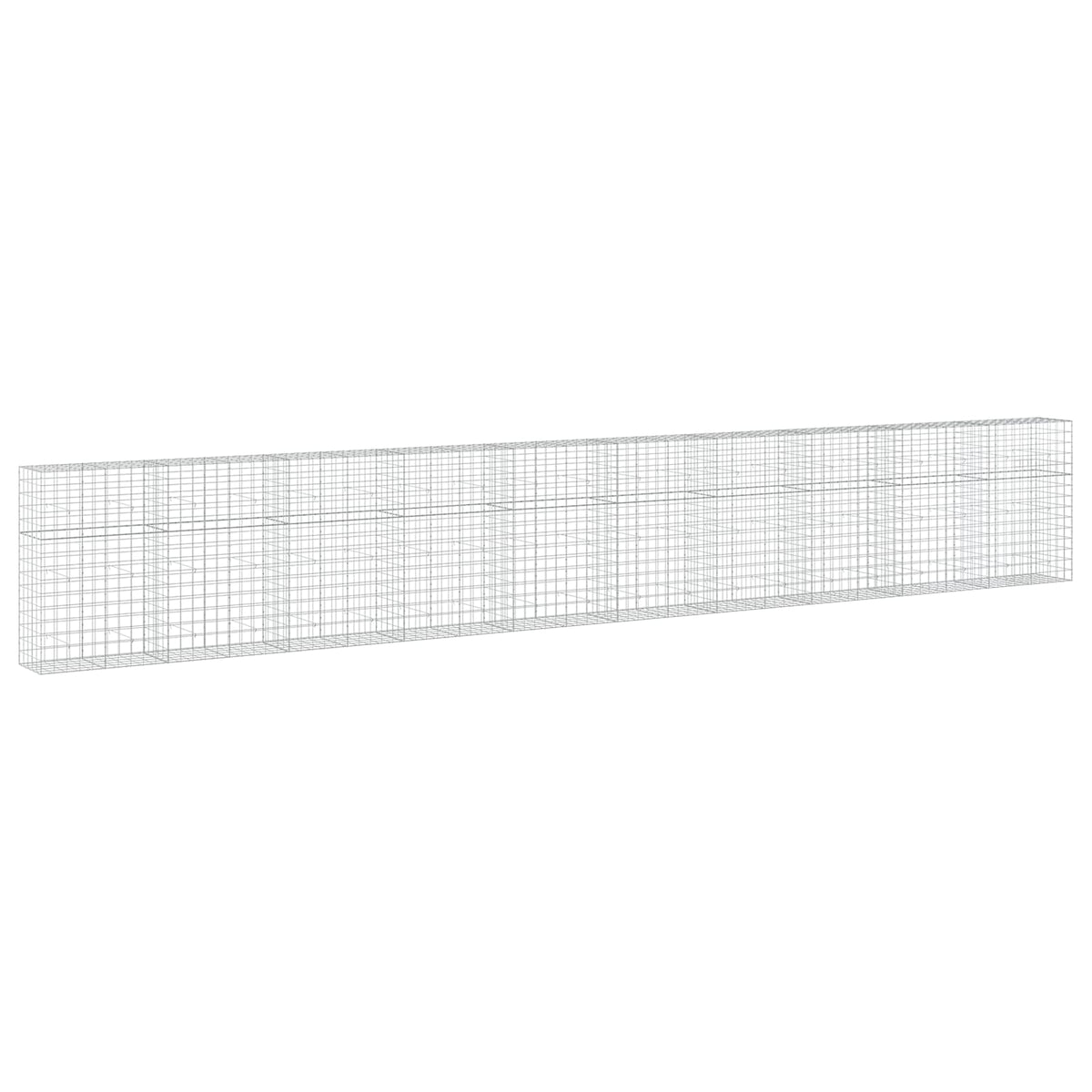 Gabion s žicom debljine 3,5 mm i mrežom 10x10 cm 1000x50x150 cm