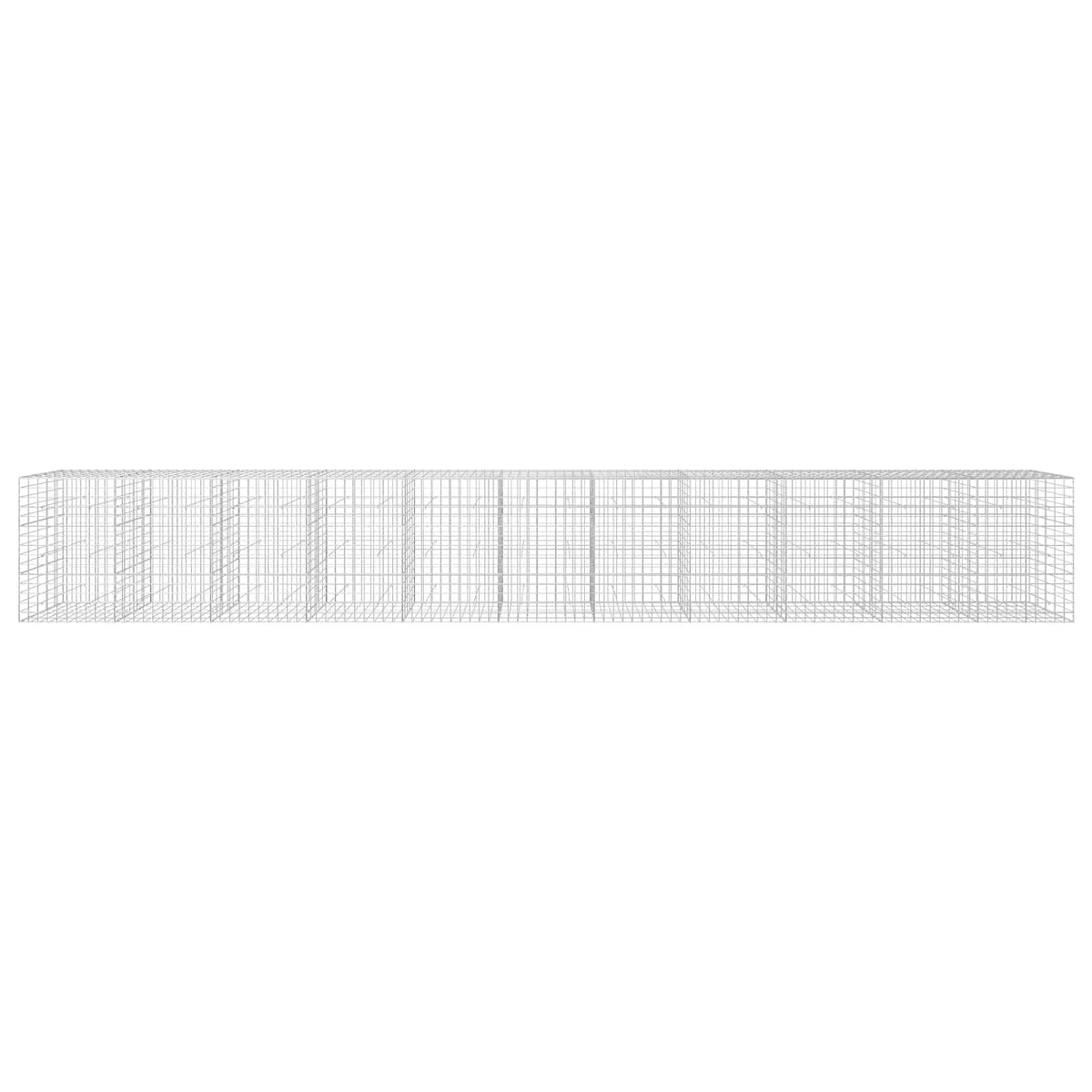 Gabion s žicom debljine 3,5 mm i mrežom 10x10 cm 1100x50x150 cm
