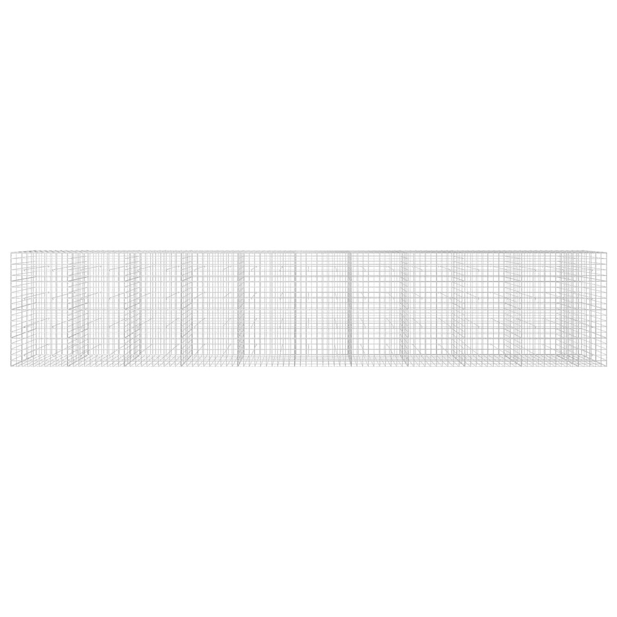 Gabion s žicom debljine 3,5 mm i mrežom 10x10 cm 1050x50x200 cm
