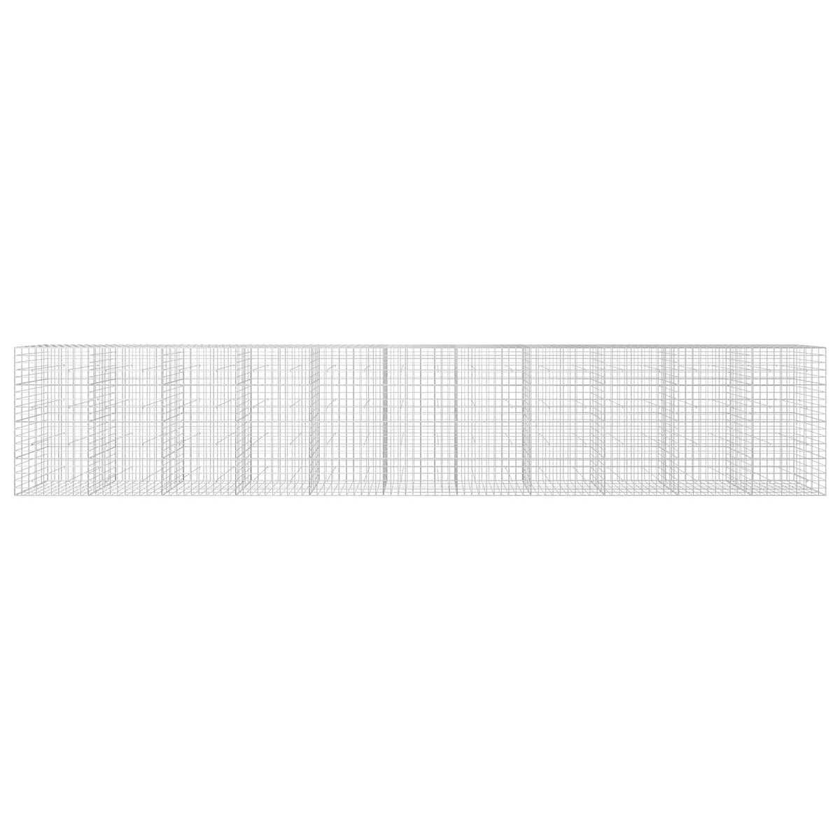 Gabion s žicom debljine 3,5 mm i mrežom 10x10 cm 1100x50x200 cm