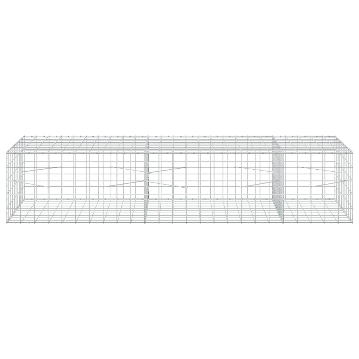 Gabion s žicom debljine 3,5 mm i mrežom 10x10 cm 250x100x50 cm