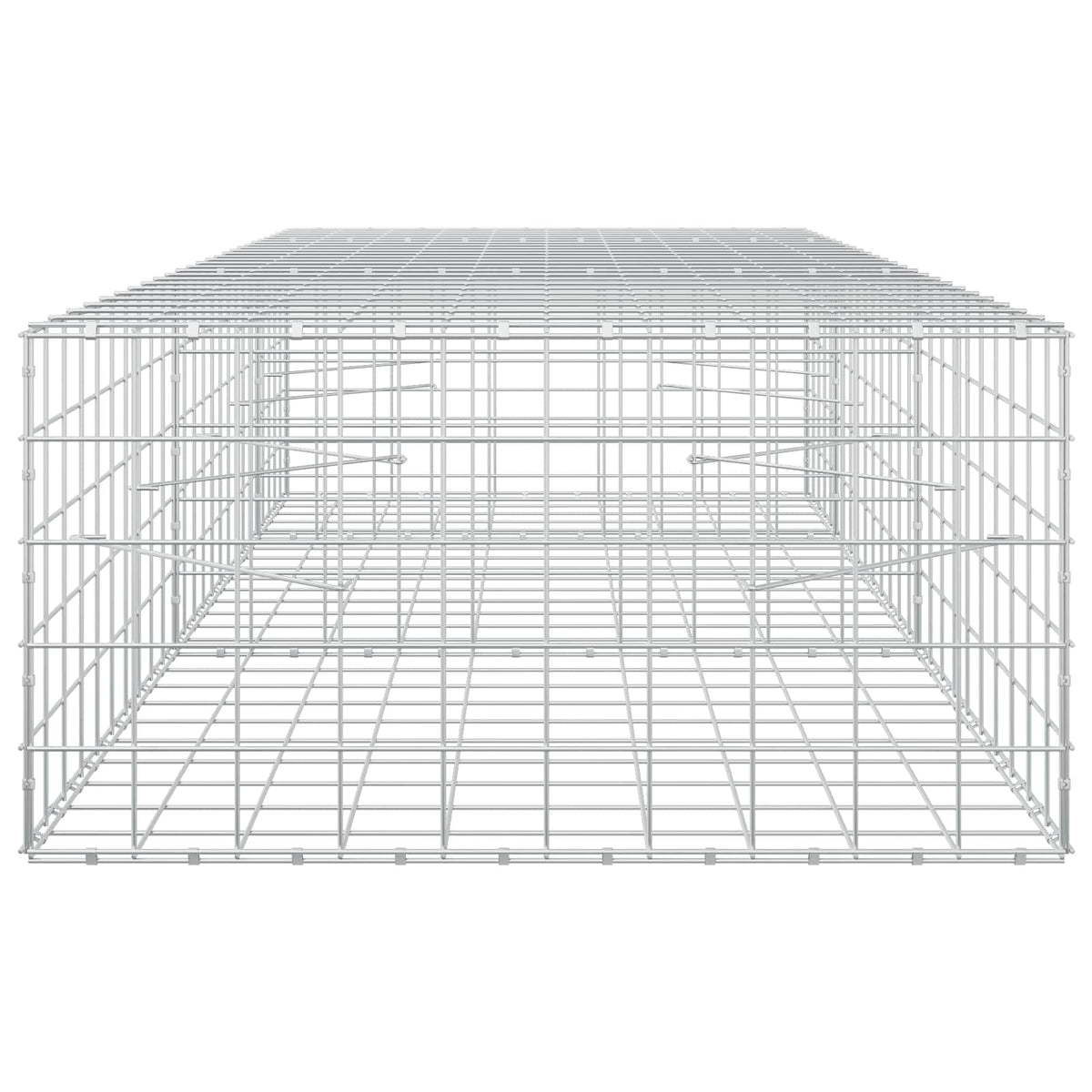 Gabion s žicom debljine 3,5 mm i mrežom 10x10 cm 250x100x50 cm