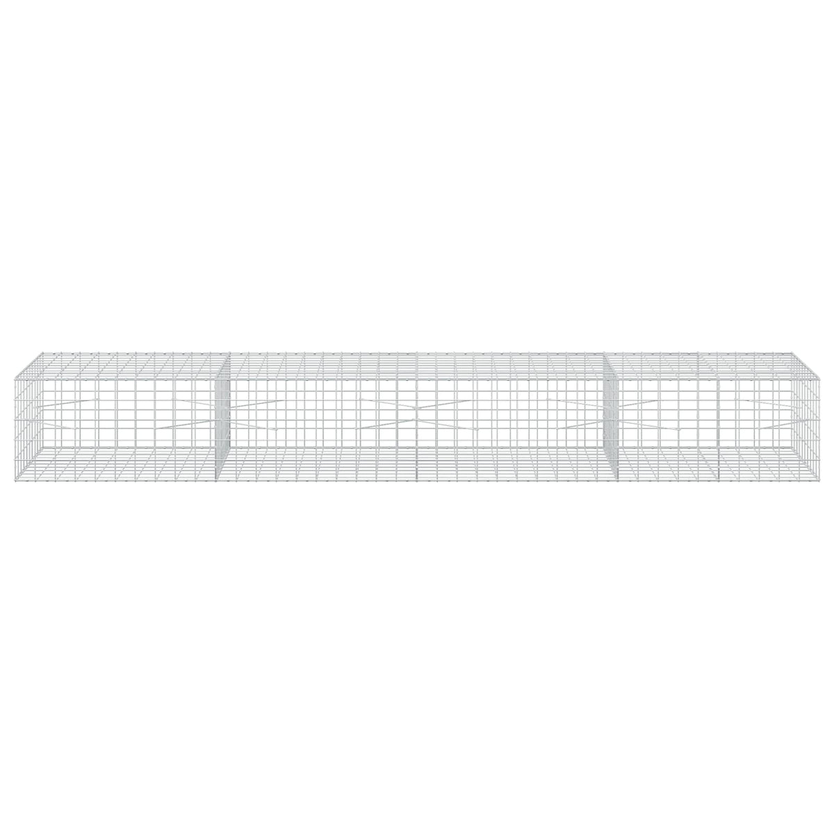 Gabion s žicom debljine 3,5 mm i mrežom 10x10 cm 400x100x50 cm