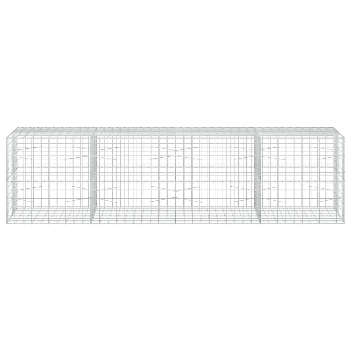 Gabion s žicom debljine 3,5 mm i mrežom 10x10 cm 400x100x100 cm