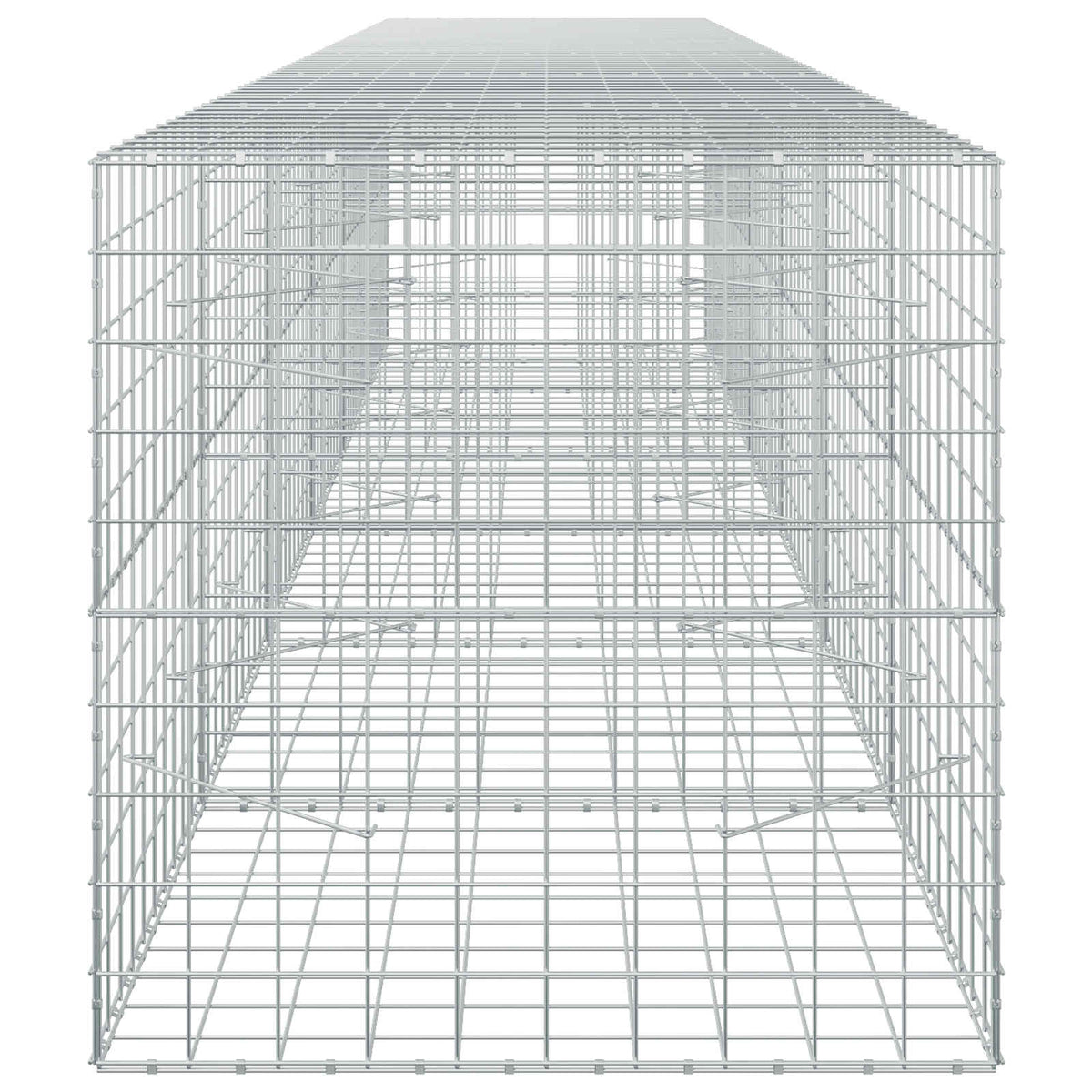 Gabion s žicom debljine 3,5 mm i mrežom 10x10 cm 600x100x100 cm