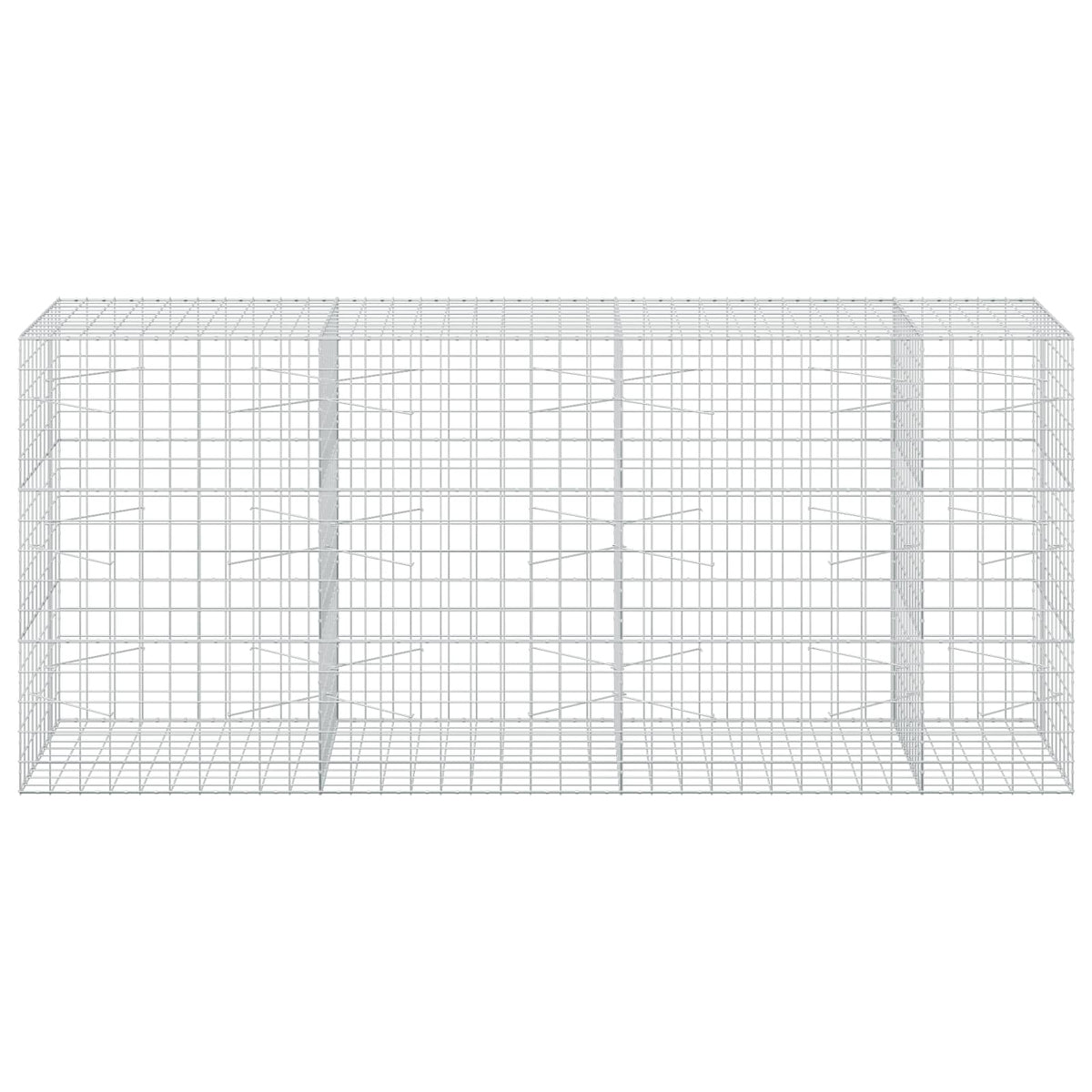 Gabion s žicom debljine 3,5 mm i mrežom 10x10 cm 350x100x150 cm