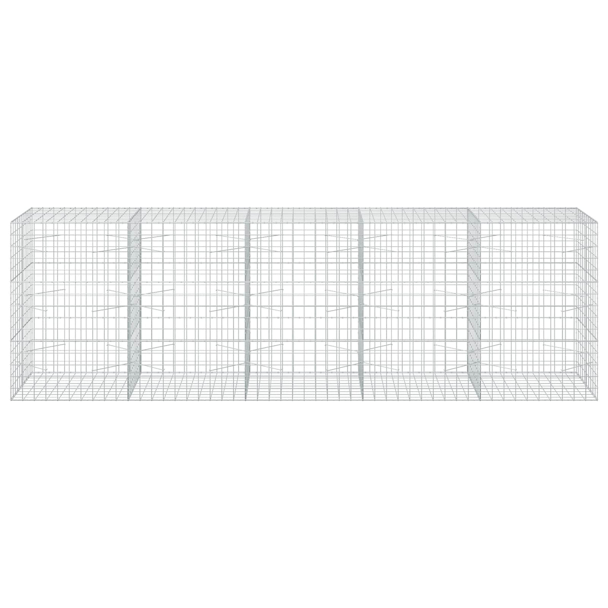 Gabion s žicom debljine 3,5 mm i mrežom 10x10 cm 500x100x150 cm