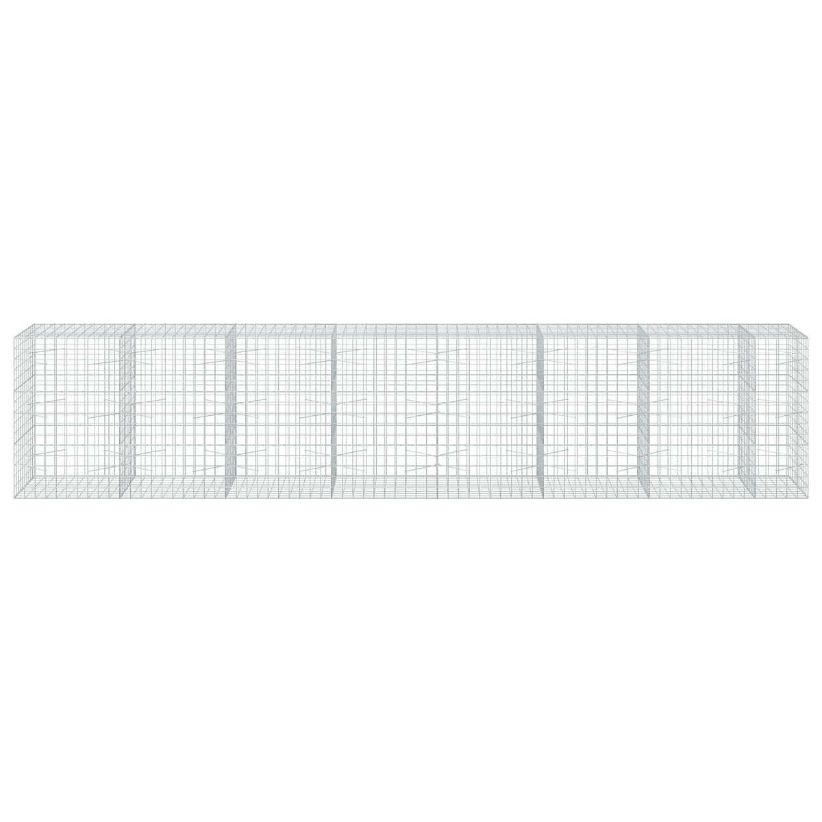 Gabion s žicom debljine 3,5 mm i mrežom 10x10 cm 750x100x150 cm