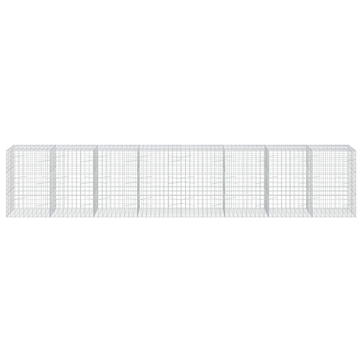 Gabion s žicom debljine 3,5 mm i mrežom 10x10 cm 800x100x150 cm