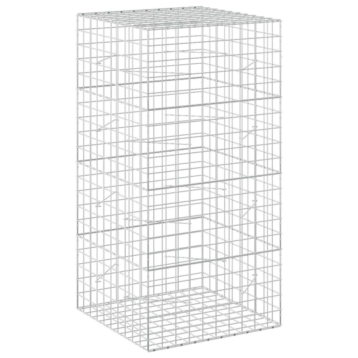 Gabion s žicom debljine 3,5 mm i mrežom 10x10 cm 100x100x200 cm