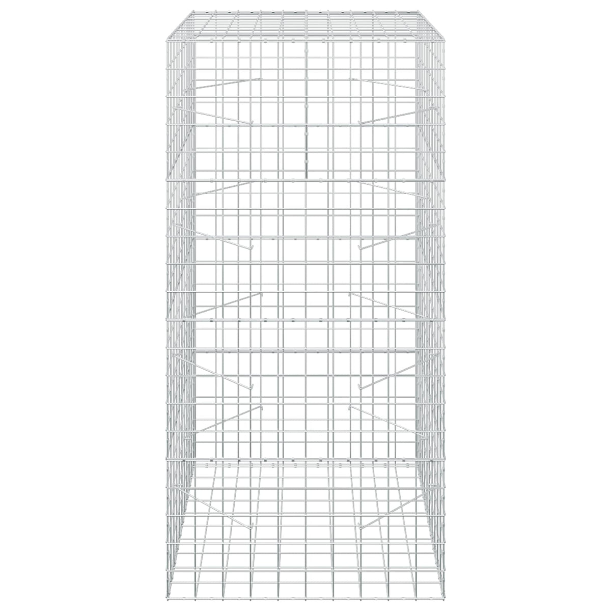 Gabion s žicom debljine 3,5 mm i mrežom 10x10 cm 100x100x200 cm