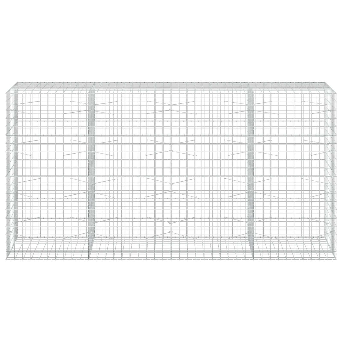 Gabion s žicom debljine 3,5 mm i mrežom 10x10 cm 400x100x200 cm