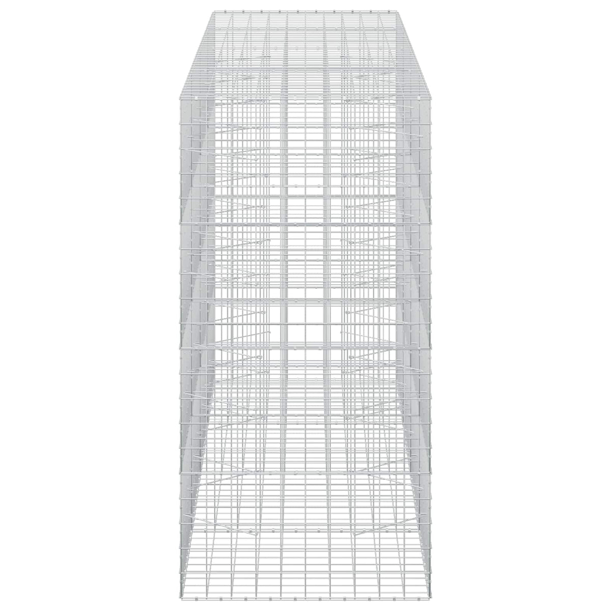 Gabion s žicom debljine 3,5 mm i mrežom 10x10 cm 400x100x200 cm