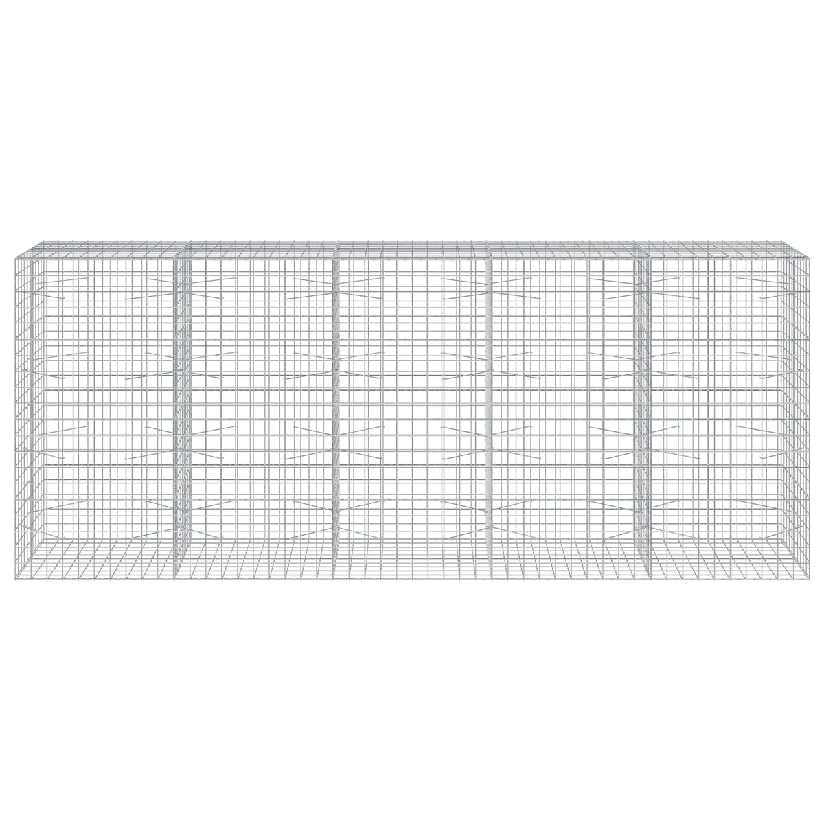 Gabion s žicom debljine 3,5 mm i mrežom 10x10 cm 500x100x200 cm