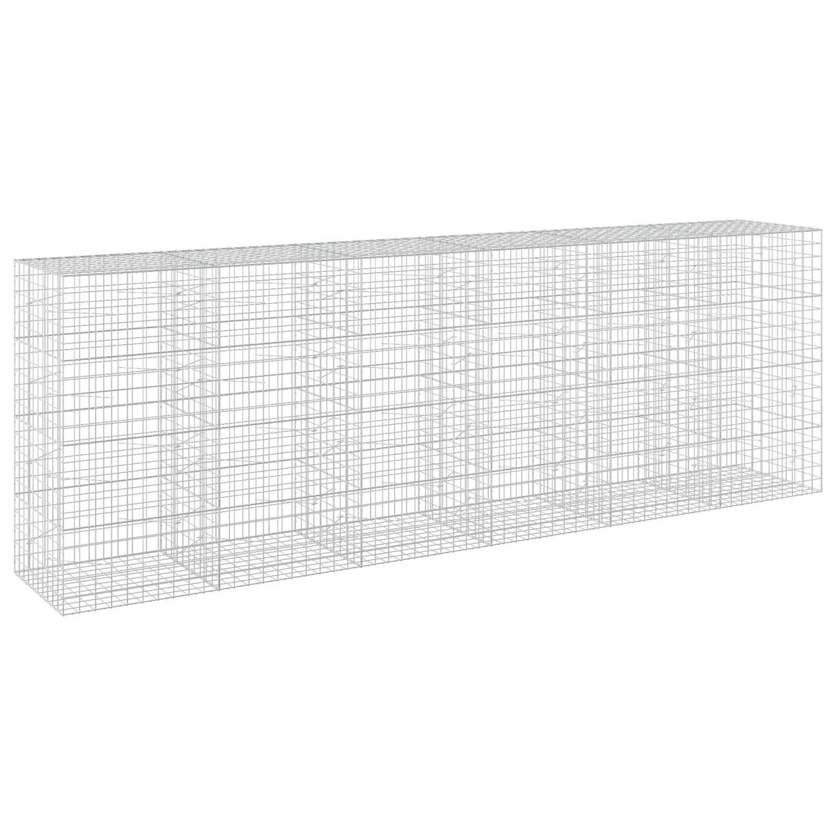 Gabion s žicom debljine 3,5 mm i mrežom 10x10 cm 600x100x200 cm