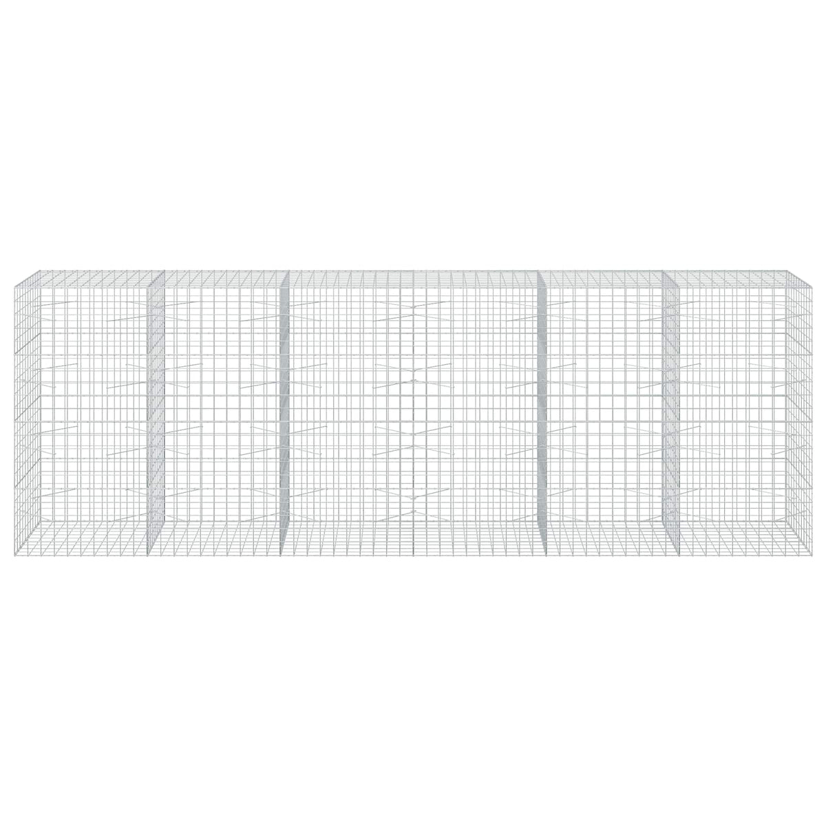 Gabion s žicom debljine 3,5 mm i mrežom 10x10 cm 600x100x200 cm
