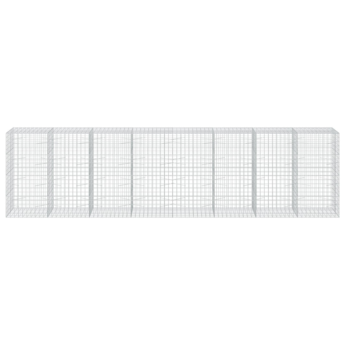Gabion s žicom debljine 3,5 mm i mrežom 10x10 cm 800x100x200 cm