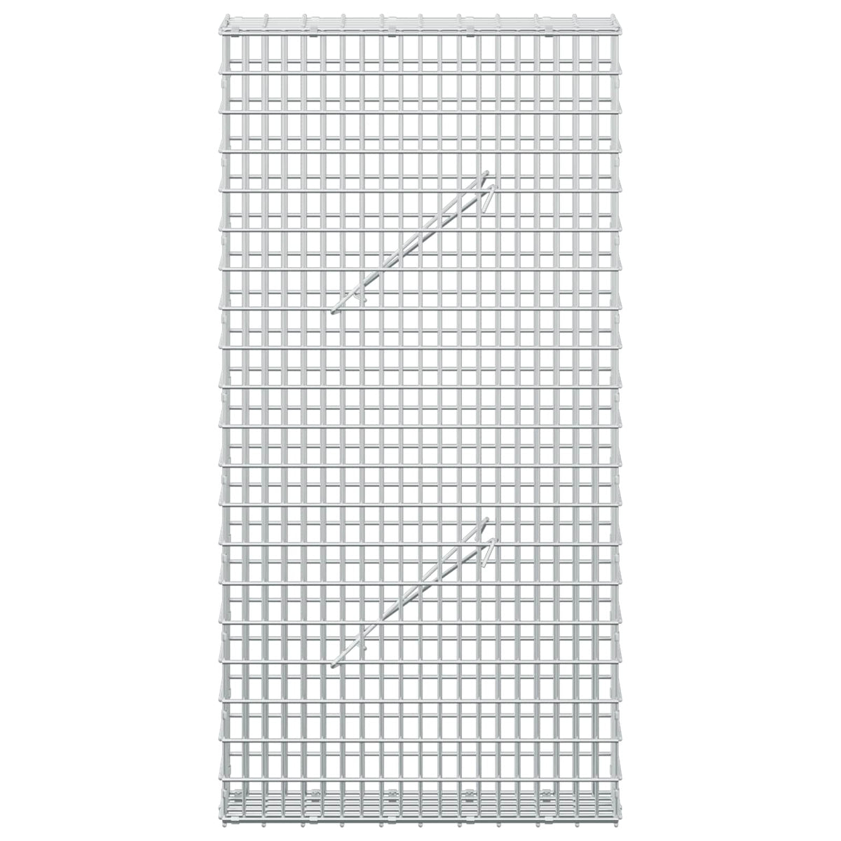 Gabion s žicom debljine 5 mm i mrežom 5x2,5 cm 50x10x100 cm