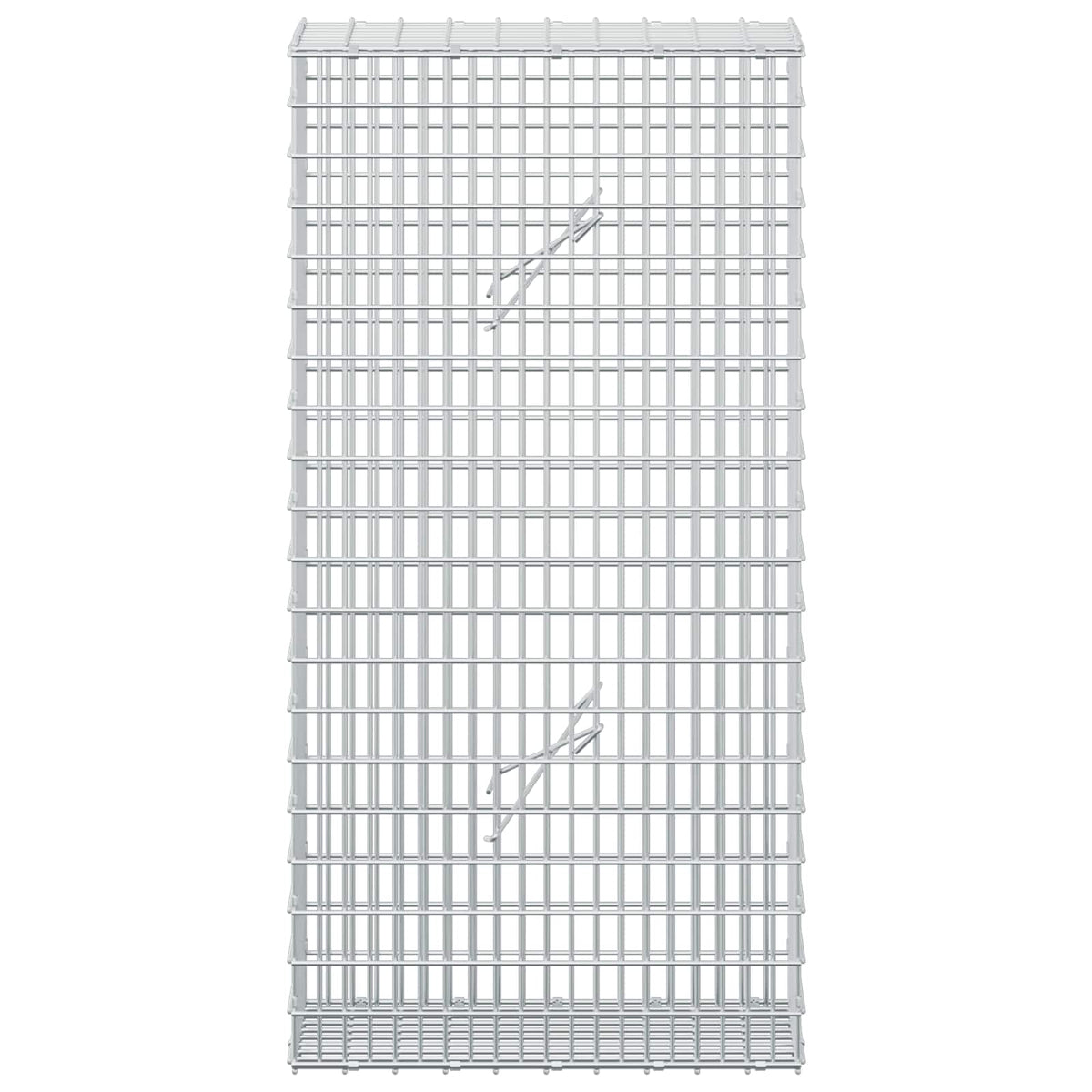 Gabion s žicom debljine 5 mm i mrežom 5x2,5 cm 50x20x100 cm